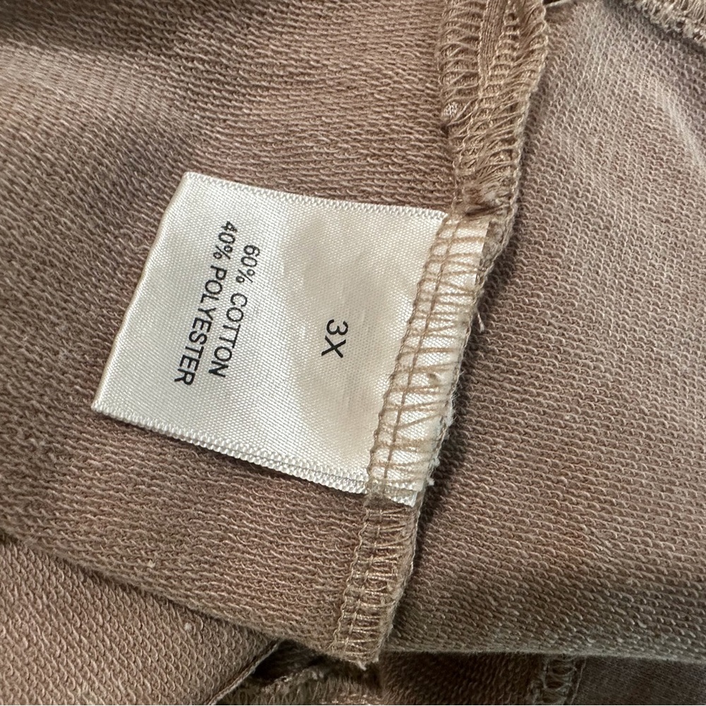 Jane Delancey Women's Plus 3X Brown Knit Button Down Shirt Jacket Top New - Picture 7 of 7